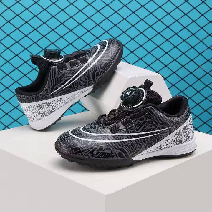 Zapatos de Fútbol para Niños Hebilla Giratoria Adecuados para Niñas Entrenamiento Escolar - 1