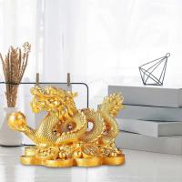 Estatua de Feng Shui para atraer riqueza, figuritas chinas de buena suerte, adorno de estatuilla de dragón, decoración de escritorio, 2024 - details 4