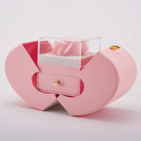 Collar Personalizado de Cobre con Colgante de Proyección 100 Lenguas Caja de Joyería en Forma de Manzana con Rosa Conservada Perfecto para el Día de la Madre - details 6