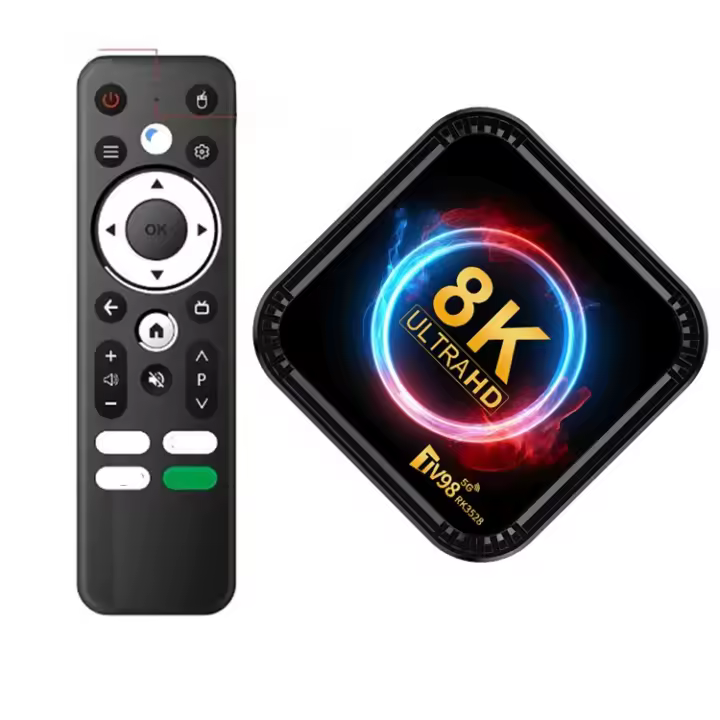 Android 13 TV Box Inteligente CPU Cuadro 4G&5G Wifi Doble BT5.0 Control Remoto de Voz - 1