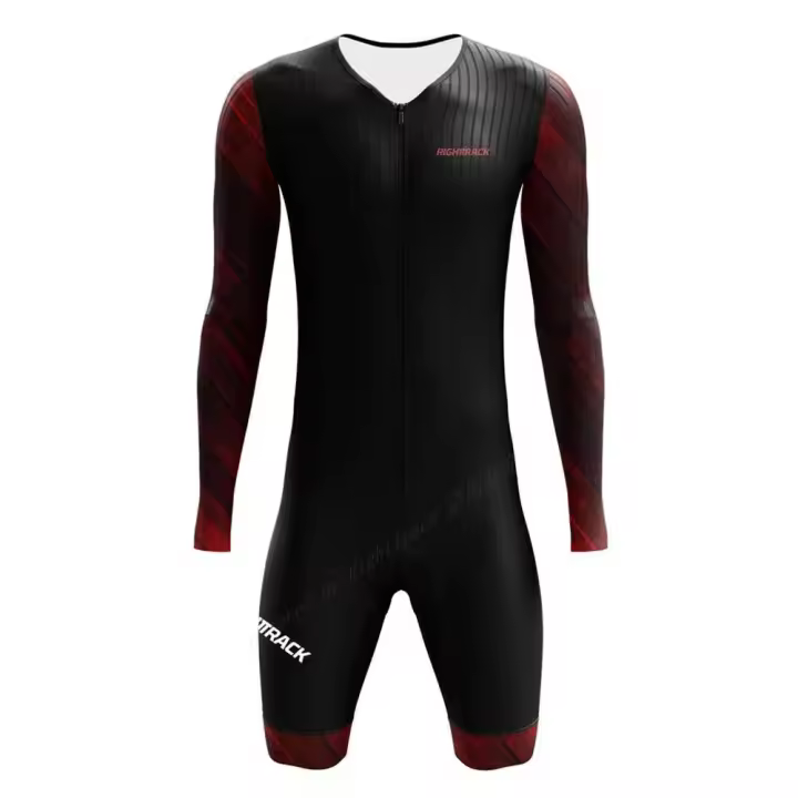Rightrack Maillot Ciclismo Hombre, TRE con Protección UV, Camiseta Manga Larga, Shorts, Mono, Bicicleta de Montaña y Carretera - 1