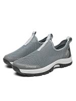 Zapatos de senderismo ligeros, transpirables y de doble capa, sin cordones, para exteriores, para hombre, talla grande 2025 - details 5