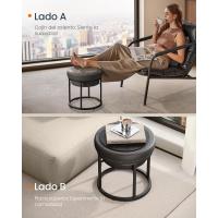 Taburete Redondo Banco de Maquillaje con Tapa Reversible Carga de 300kg - details 32