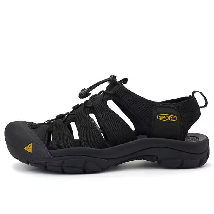 Sandalias de bolsillo con suela ligera para exteriores, de gran tamaño, sandalias de senderismo de verano para mujer, zapatos de playa para hombre - 1