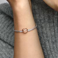 Pulsera Moments S925 con cierre de corazón rosa, para mujer, viene con caja de regalo original, ideal para regalar - details 2