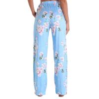 Pantalones casuales, bolsillos estampados, bandas elásticas, ropa de hogar recta y holgada para mujer - details 14