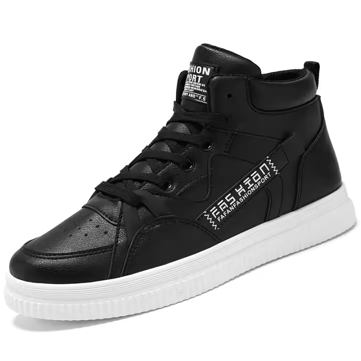 Zapatos de monopatín Unisex, Zapatillas altas de tenis transpirables, zapatos deportivos antideslizantes cómodos para jóvenes - 1