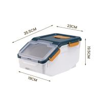 Cubo de comida para gatos de gran capacidad, 15 kg, a prueba de humedad y a prueba de insectos para el hogar - details 1