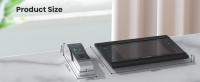< Fuente de alimentación incorporada >TMEZON Videoportero Wifi Sistema de intercomunicación,Monitor 1080P 7 zoll y timbre con cable para 1 familia, tecnología de 4 cables,Desbloqueo Remoto,visión Nocturna, instantánea/grabación,Tuya Smart - details 12