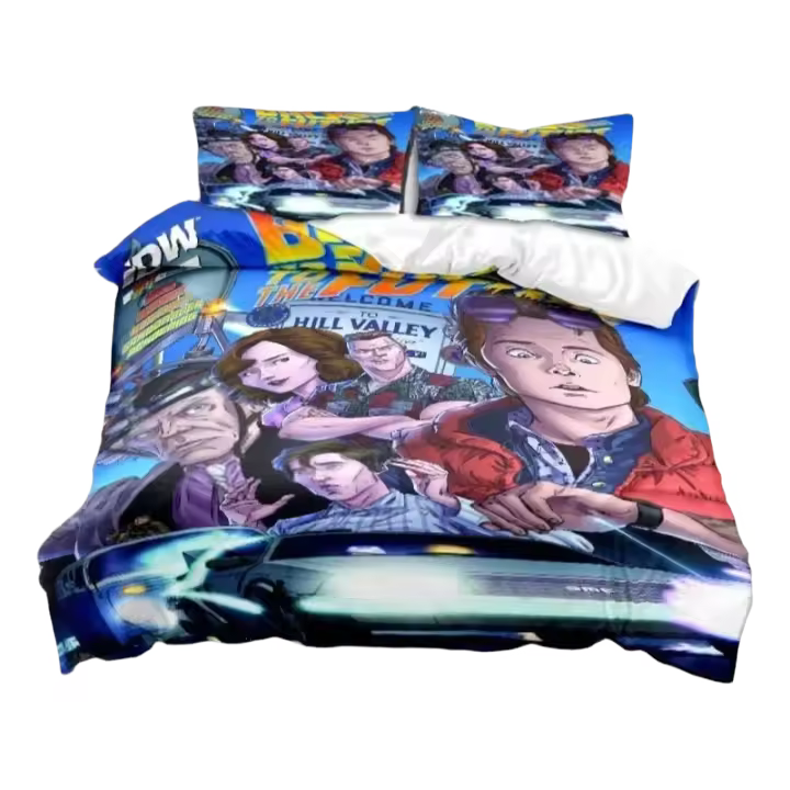 Juego de Ropa de Cama de Sci-fi 3D Cubierta de Edredón y Funda de Almohada para Camas Twin, Rey y Reina Diseño de Película Futurista Ideal para Niños y Adultos - 1