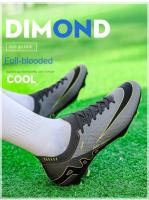 Putian-zapatos de fútbol juvenil con Copa Europea, zapatillas de fútbol de caña baja, sin costuras, con tejido volador, característica de entrenamiento con uñas rotas, 2025 - details 1