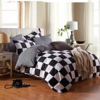 Juego de Ropa de Cama Negra y Blanca con Diseño de Malla Sencillo para Verano Tapete de Cama Reina y Doble Tamaño de Lujo para Dormitorio - details 2