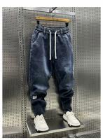 2024 Otoño/Invierno pantalones vaqueros de moda para hombres elásticos pantalones Harem de ajuste suelto ropa Casual masculina de moda - details 9