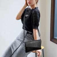 Bolso de Mujer con Diseño de Cuero PU Bolso de Hombro con Patrón de Cocodrilo Bolso de Mano Vintage para Damas Bolso Cruzado Casual - details 4