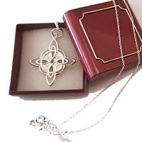 Colgante de Bruja de Plata de Ley Amuleto de Plata de Ley con Cadena de 40 a 45cm - details 2