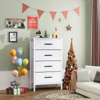 Cómoda con 6 cajones de tela, cómoda de dormitorio blanca, mueble de almacenamiento, muebles de dormitorio, cómoda para cocina, oficina, pasillo, mueble de TV con cajones - details 12