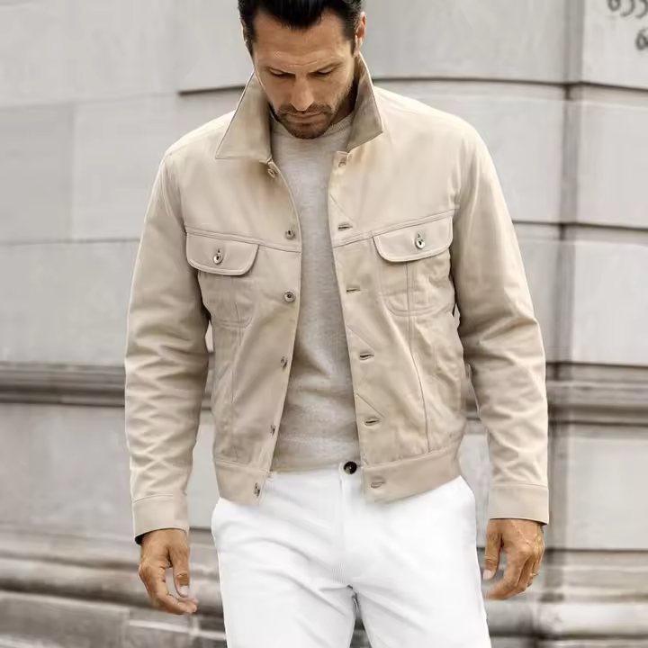 Chaqueta de piloto americano para hombre, traje de béisbol de moda, abrigo de trabajo suelto, novedad de invierno, 2024 - 1