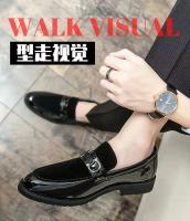 Nuevo Zapatos formales informales de terciopelo estilo francés a la moda color burdeos con remaches de Metal dorado para hombre - details 0