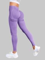 Mallas tejidas sin costuras para mujer, medias elásticas de cintura alta, entrenamiento de gimnasio, pantalones deportivos para correr, pantalones de Yoga para levantamiento de cadera y Fitness - details 9