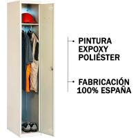 Taquilla Vestuario Metálica 1 Puerta Incluye Llave 1800x300x500 mm Gris Simonlocker - details 5