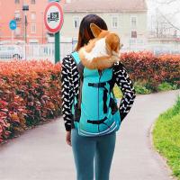 Mochila para mascotas transpirable reflectante para cachorros, para Corgi Bulldog, perros grandes, bolsa de viaje ajustable para senderismo al aire libre - details 18