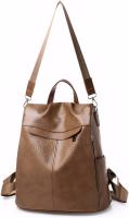Mochila de Cuero Impermeable Antirrobo para Mujer, Bolso de Hombro, Mochila Escolar, Pequeño, informal, Bandolera - details 0