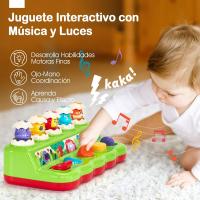 Juguetes Niños 1 Año Pop Up Animales Juguetes Bebes 9 12 18 Meses, Juguetes Montessori con Música y Sonidos, Juguetes Educativos Precoz para Niños 1 2 3 Años ar Old Boys Girls Kids Toddlers, Pink - details 2
