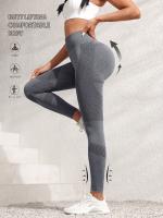 Mallas de yoga de cintura alta con realce de glúteos, compresión, elásticas, que absorben la humedad, transpirables, ideales para yoga, entrenamiento, correr y gimnasio - Ropa deportiva para mujer. - details 14