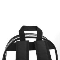 Mochila transparente de PVC con correas ajustables, mochila informal Visible, impermeable, de gran capacidad, para almacenamiento escolar, playa - details 3