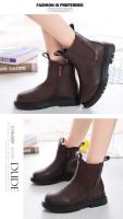 Botas de goma antideslizantes para niños y niñas, botines clásicos con cremallera lateral, Unisex, Otoño e Invierno - details 7