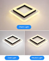 Lámpara de Techo Redonda y Cuadrada LED TOMAXIN 20CM para Habitación Luz de Pasillo Interior Cambiable de Color Moderna 220V - details 9