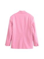 Conjunto de Traje Casual para Mujer de Cintura Alta Blazers Rectos Moda Plus Size - details 4