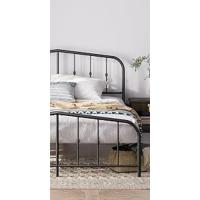 Cama 135 x 190 cm - 36 cm de Altura con Almacenamiento Debajo de la Cama - Cama de Plataforma de Metal – Negro - details 8