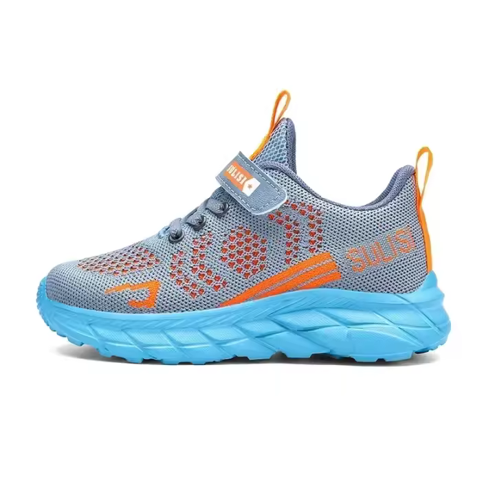 Zapatos de tenis de punto para niños, zapatillas casuales para niños, prendas de vestir de moda para niños grandes, planos-40 - 1