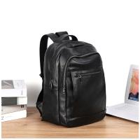 Mochila De piel auténtica 100% para hombre, morral para ordenador portátil de 14 pulgadas, de viaje, a la moda - details 21