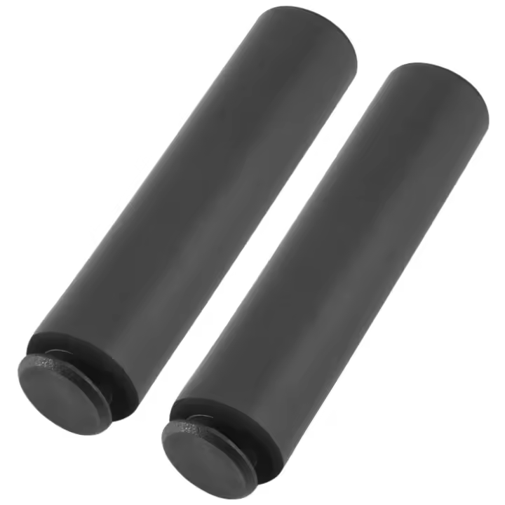 Empuñaduras de manillar para patinete BMX MTB, bicicleta de montaña, de silicona ultraligera, color negro - 1