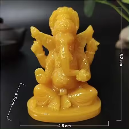 Estatua de Ganesha, decoración de casa y jardín, escultura de Dios elefante indio, artesanías de piedra de Jade hechas a mano, decoración del hogar, estatuas de Buda - 1