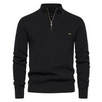 Día del padre 2025 Nuevo Otoño Cárdigans de algodón con cremallera para hombres Moda Casual Social Hombres Suéteres Cuello alto Cálido Invierno Suéter de punto Hombres - details 5