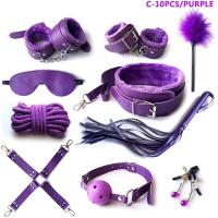 Leten-Kits de Bondage para mujeres, esposas, mordaza, látigo, pinzas para pezones, juguetes eróticos para mujeres, parejas, tienda sexual para adultos, tapón Anal, cola - details 10