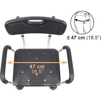Silla Personas Mayores, Respaldo y Reposabrazos Extraibles, Ajustable en Altura - details 10