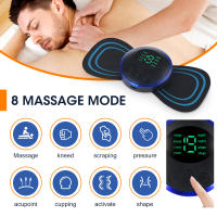 Masajeador de Cuello de Baja Frecuencia Almohadilla 5 Piezas Estimulador Muscular Eléctrico Para Alivio del Dolor de Cuello Masaje de Cuerpo y Espalda Raspado - details 0