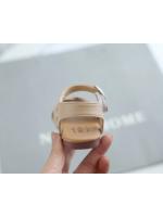 Sandalias de verano para niñas, zapatos para niños pequeños, sandalias suaves de princesa para la playa para niños, sandalias romanas con recortes tejidos y puntera - details 21