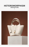 Nueva Moda Textura Bucket Bag, Cesta Vegetal Bolsos de Mujer, Bolso de Cuero, Nueva Boda Bolsas Premium - details 12