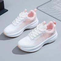 Zapatos individuales casuales para mujer, zapatos pequeños blancos, zapatos para correr tejidos voladores, nuevos zapatos deportivos casuales transpirables de moda - details 3