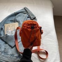 Bolso cruzado ligero para mujer, bolsa para botella de agua con cordón ajustable, estilo coreano, Color sólido, bolso pequeño para teléfono móvil, viaje - details 13