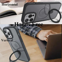 Funda de Teléfono Móvil Magnética con Soporte de Anillo Transparente, Protector Incluido, Para Modelos de iPhone Accesorios de Electrónica - details 6