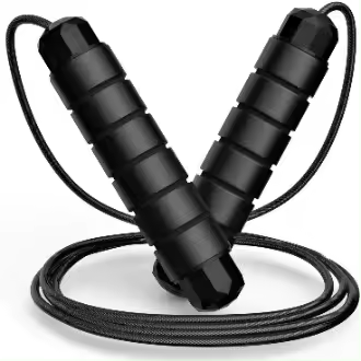 Cuerda de salto, cable de cuerda de salto de velocidad rápida sin enredos con rodamientos de bolas para mujeres - 1
