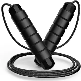 Cuerda de salto, cable de cuerda de salto de velocidad rápida sin enredos con rodamientos de bolas para mujeres - 1