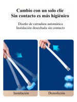 Cepillo de Inodoro Desechable Juego de Limpieza de Esponja para el Hogar Sin Ángulos Muertos - details 4