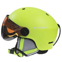 Casco de esquí para hombre y mujer, protector térmico integrado para deportes al aire libre, snowboard, parabrisas de nieve, novedad de invierno - details 18